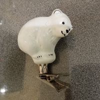 Ёлочная игрушка Белый медведь НОВАЯ