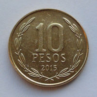 Чили 10 песо. 2015