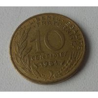 10 сантим Франция 1981 г.в.