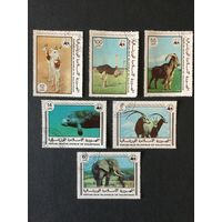 Животные. Мавритания,1978, серия 6 марок