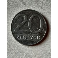 20 Злотых Польша 1990.