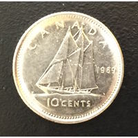 Канада, 10 центов 1989