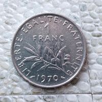 1 франк 1970 года Франция. Пятая Республика.