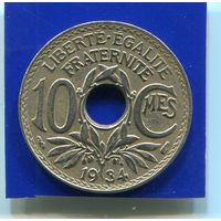 Франция 10 сантимов 1934
