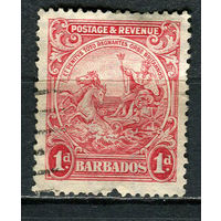 Британские колонии - Барбадос - 1925/1935 - Аллегория 1Р - [Mi.136A] - 1 марка. Гашеная.  (Лот 37EZ)-T25P5