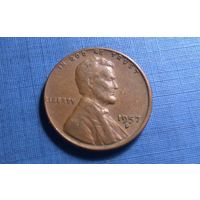 1 цент 1957 D. США.