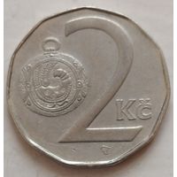 2 кроны 1995 Чехия. Возможен обмен