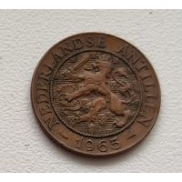 Нидерландские Антильские острова 2.5 цента, Метка "Рыба" 1965 4-8-23