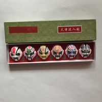 Китайские маски ручной раскраски винтаж