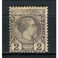 Монако - 1885 - Князь Карл III 2С - [Mi.2] - 1 марка. MH.  (Лот 8Dk)