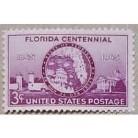 1945 год - 100-летие штата Флорида.  -  США
