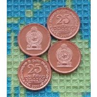 Шри-Ланка 25 центов 2009 года, UNC. Новогодняя распродажа!