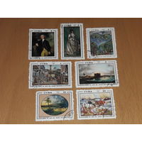 Куба 1972 Живопись. Национальный музей. Полная серия 7 марок