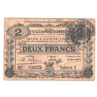 Франция 2 франка 1915 года