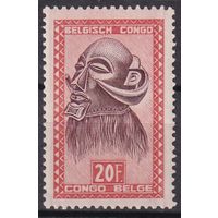 379. Бельгийское Конго. "Африканское искусство". 20 Fr. 1948 г. Mi.#286.