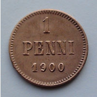 Финляндия 1 пенни. 1900