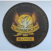 Подставка под пиво (бирдекель) Grimbergen Blond-1128