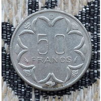 Центральная Африка 50 франков 1985 года