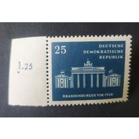 Германия, ГДР 1958 г. Mi.666 MNH