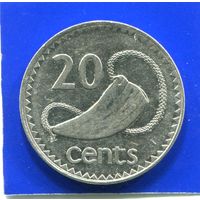 Фиджи 20 центов 1990
