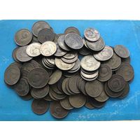 Монеты ссср лот 120 монет после 1961 г. (3 коп. - 90 шт. 5 коп 30 шт.).