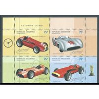 2001 Аргентина 2682-2685VB Спортивные автомобили 12,00 евро