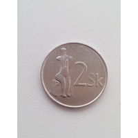 2 кроны 2001 г. Словакия.
