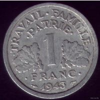 1 Франк 1943 год Франция