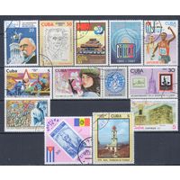 [2756]  Куба. 12 одиночных выпусков. Гашеные марки.