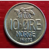 Норвегия 10 эре 1972 г. #50806