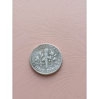 США 1 дайм 1957(D)серебро(7)
