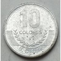 Коста-Рика 10 колонов 2008 г.