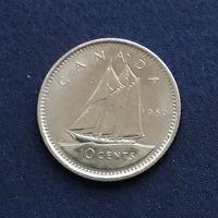 Канада 10 центов 1969