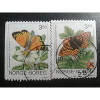 Норвегия 1994 бабочки полная серия