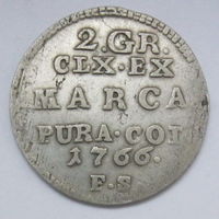 2 гроша 1766 год