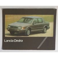 Календарик. Автомобиль Lancia Dedra. 1992. (календарик с ошибкой)
