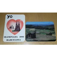 Календарики 1987 Испания. Олимпиада. Горы. 2 шт. одним лотом