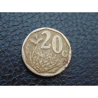 ЮАР 20 центов 2004 года.