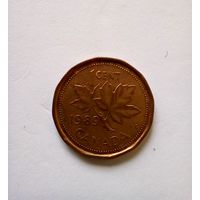 Канада 1 цент 1989 г