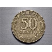 Литва. 50 центов 2000 года.