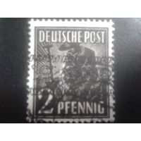 Германия 1948 Бизония надпечатка 2 пф.