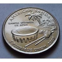 25 центов, квотер США, Американское Самоа, P D