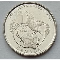 Канада 25 центов 2005 г. 100 лет провинции Саскачеван