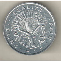 Джибути 5 франк 1991