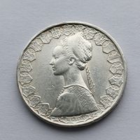500 лир Италия 1958 года. Серебро 835. Монета не чищена. 42