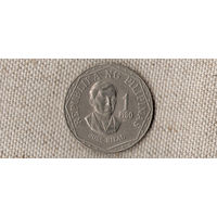 Филиппины 1 писо 1982/Отметка монетного двора "BSP"