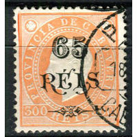 Португальские колонии - Кабо-Верде - 1902 - Надпечатка нового номинала 65 REIS на 300R - [Mi.54] - 1 марка. Гашеная.  (Лот 130AO)