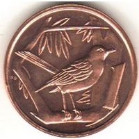 Каймановы острова 1 цент, 2008 UNC