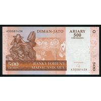 Мадагаскар 500 ариари 2004 г. P88b. Серия A. UNC