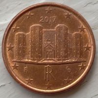 1 евроцент 2017 Италия. Возможен обмен